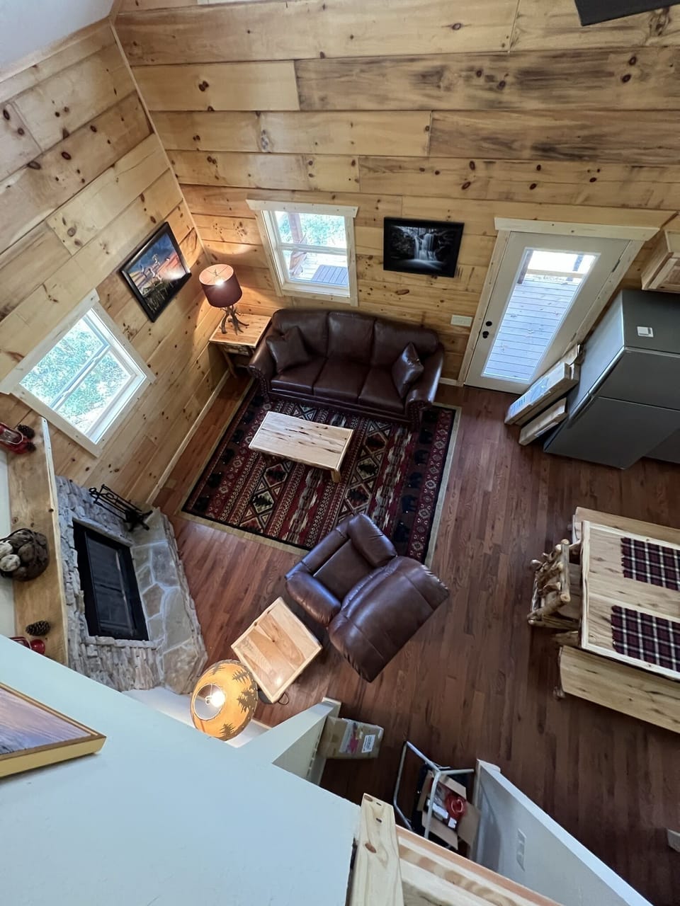 Image of living area from above