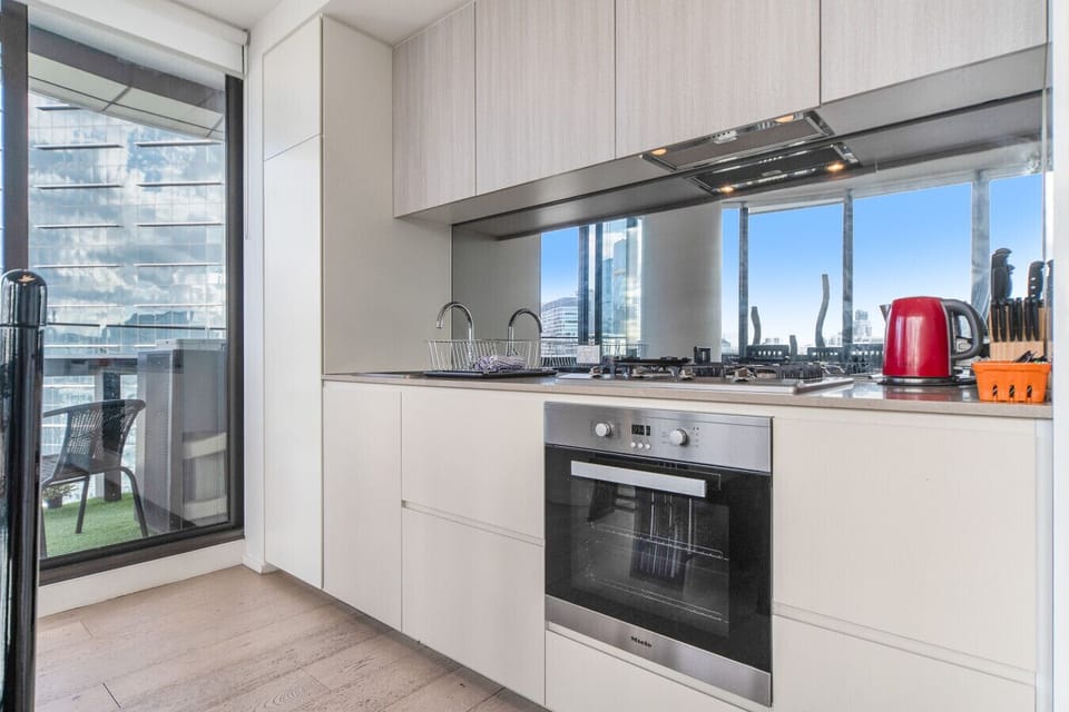 Fully equipped kitchen with everything you need.