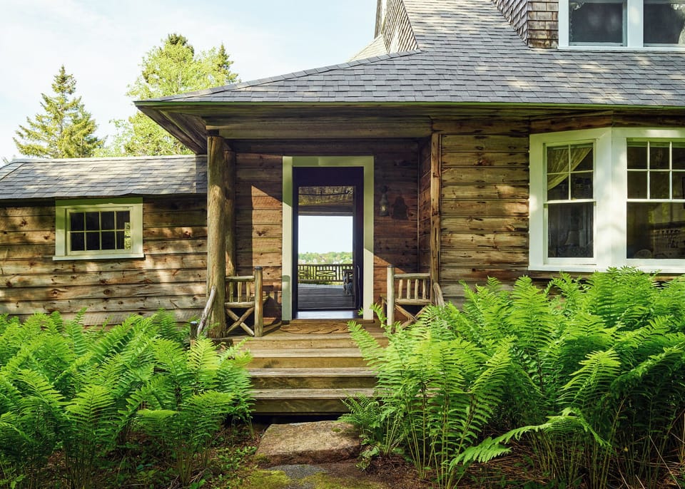 Front entrance leads onto porch with postcard views