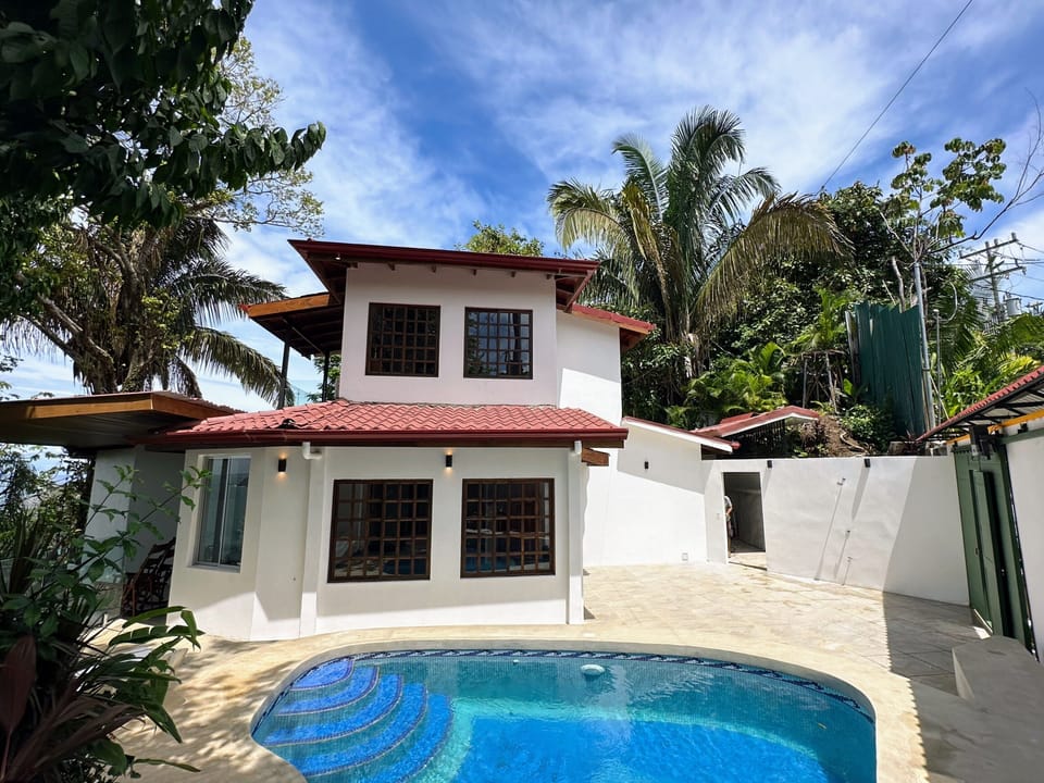 Our two-story villa offers stunning ocean views and a private pool