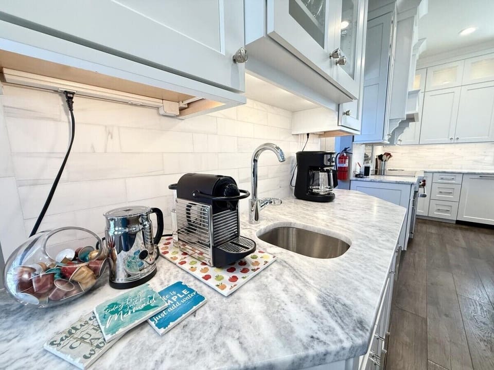 Coffee nook... Nespresso (original line) and brew coffee maker
