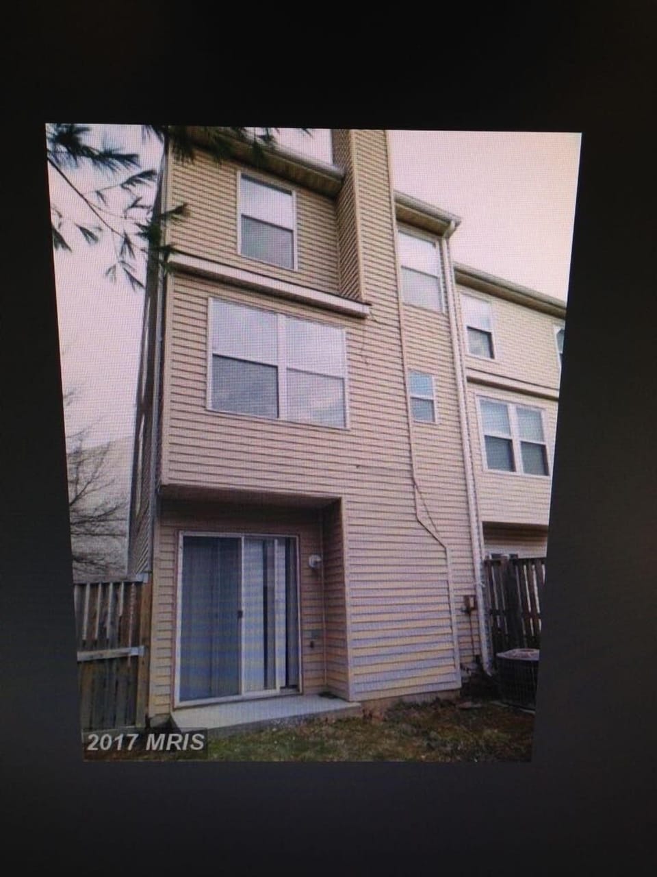 Rear of House and backyard