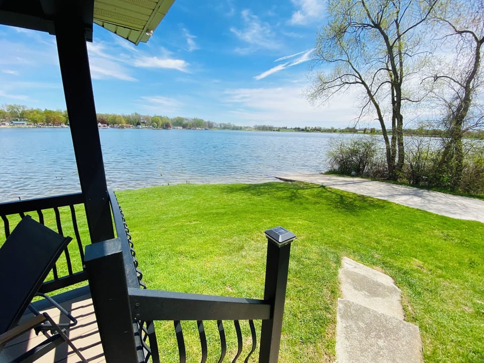 The boat launch is conveniently located on the property