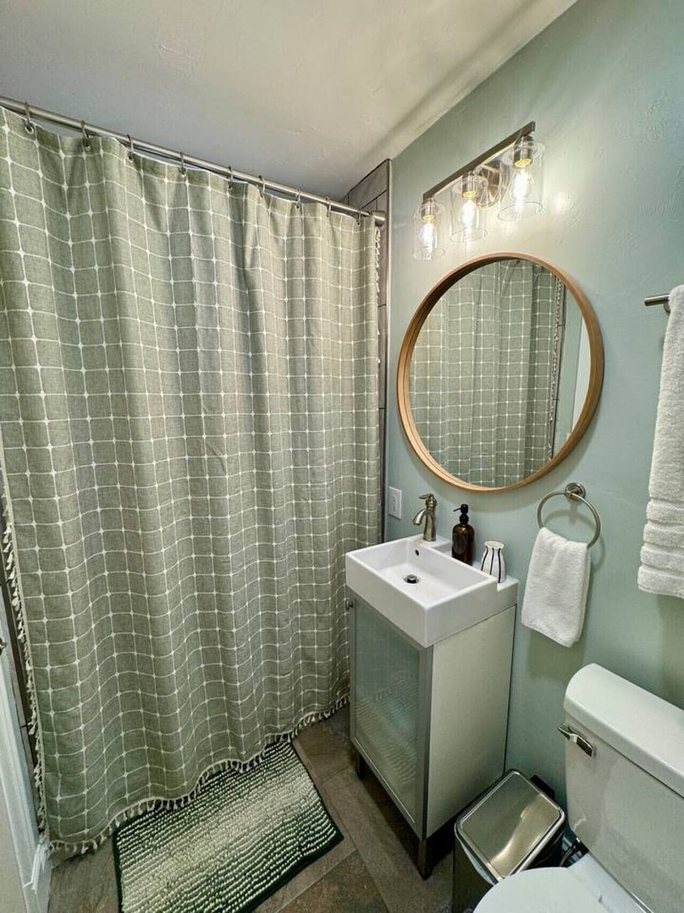Refresh and unwind in a clean, stylish bathroom designed for comfort and simplicity.