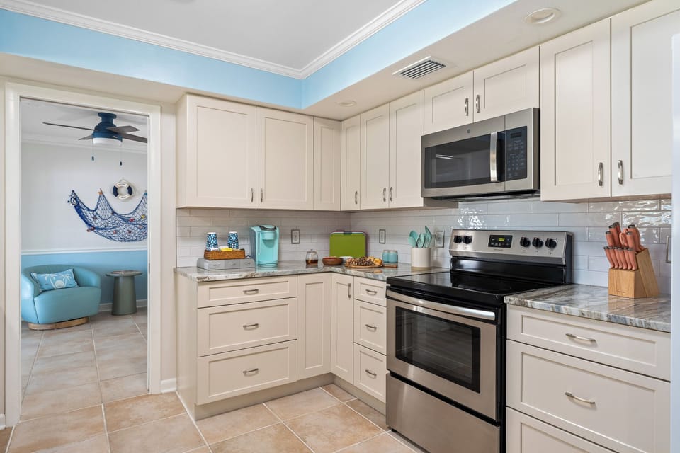 A fully stocked kitchen, ready for your next meal.