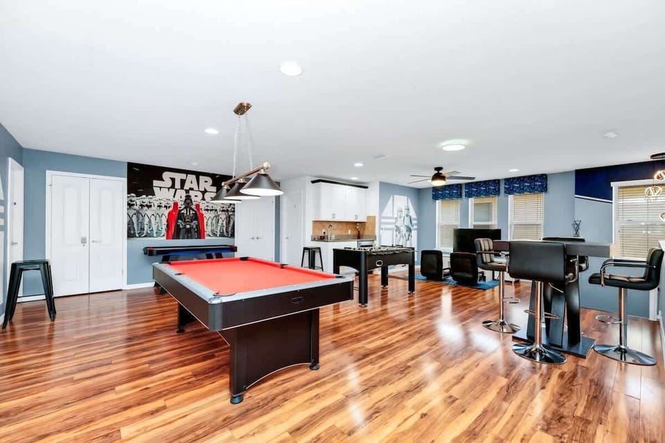 Epic game room packed with entertainment for all ages.