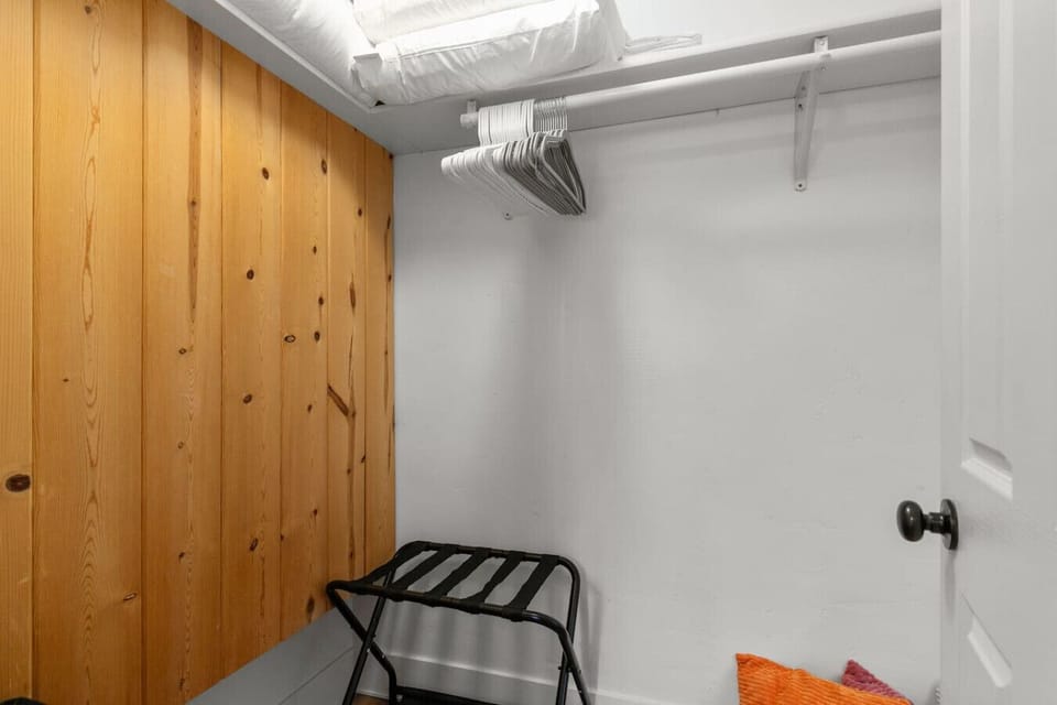 Need hangers? They`re available in the closet under the stairs.