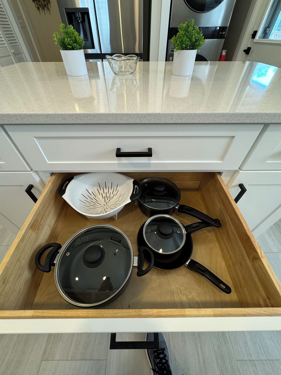 Pots, Pans and strainer