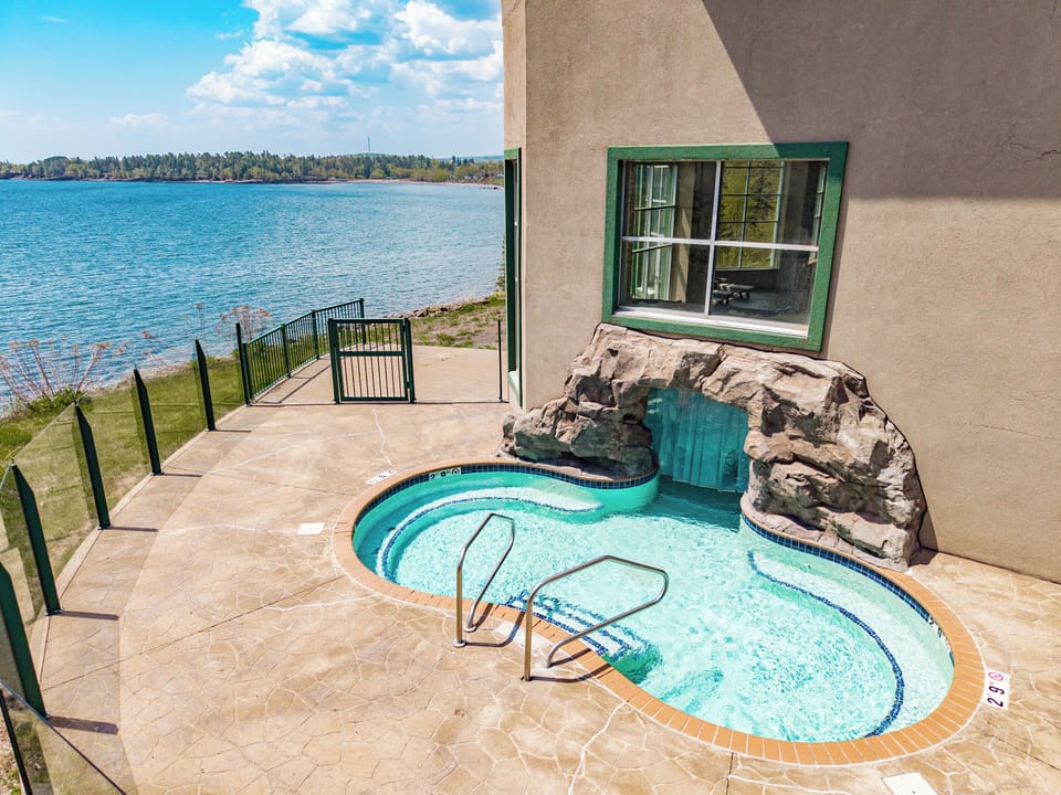 Heated pool with views