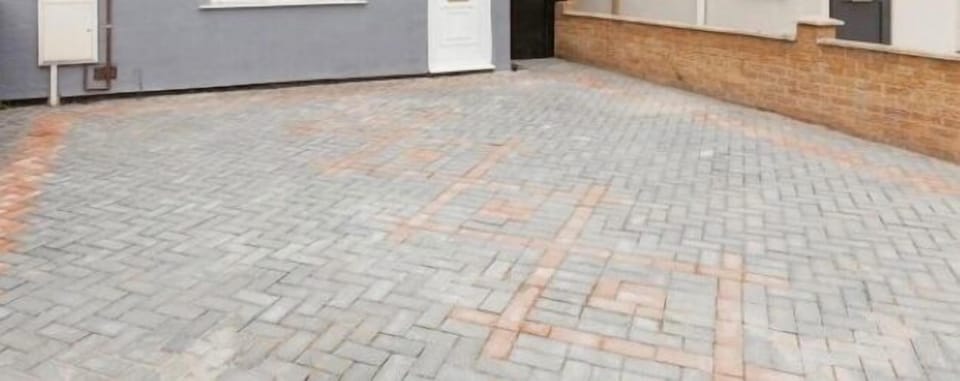 Private car parking for two cars. 