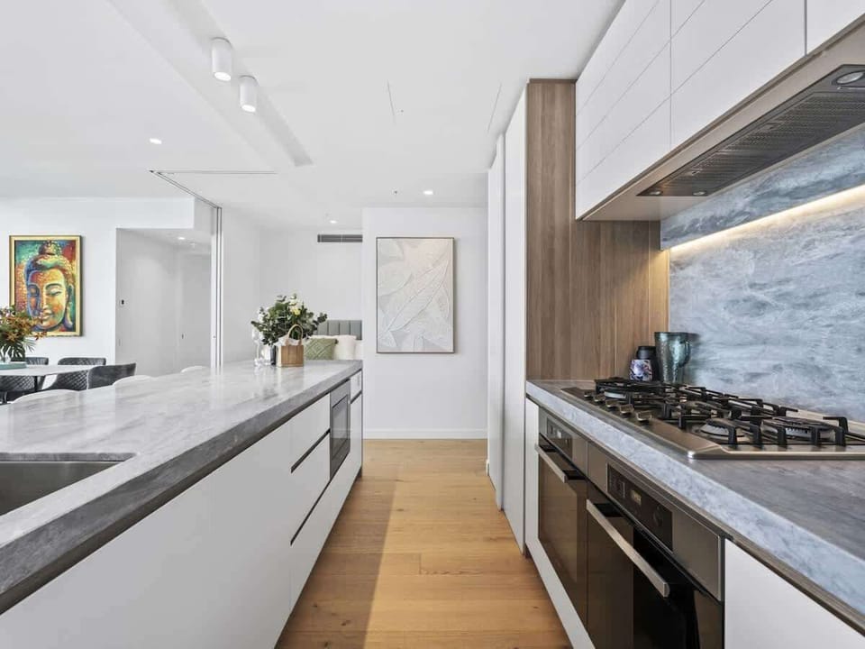 Spacious kitchen with ample room for cooking and preparing meals with ease.