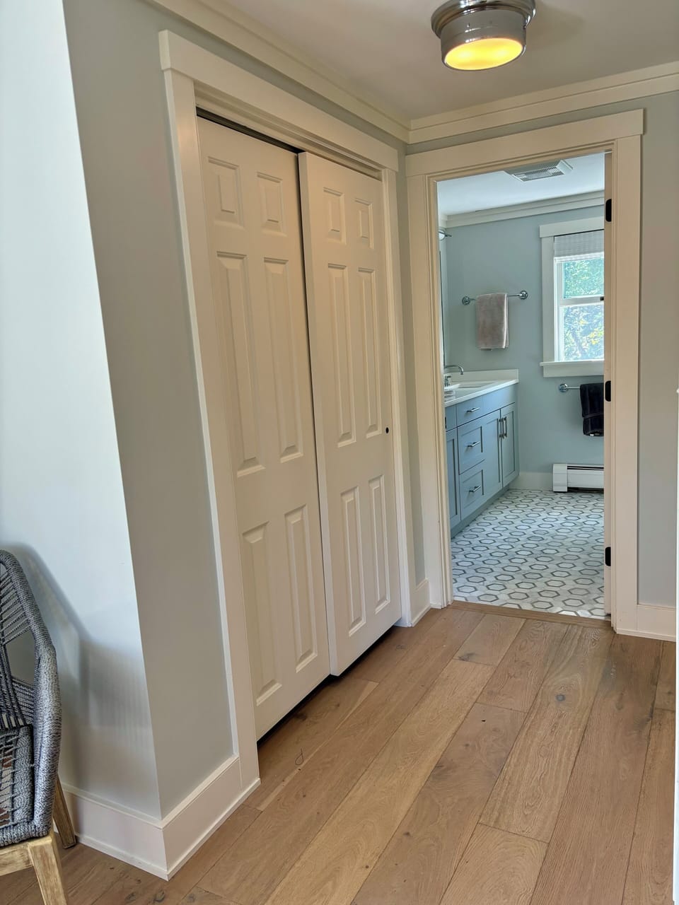 Master bedroom hall to bathroom