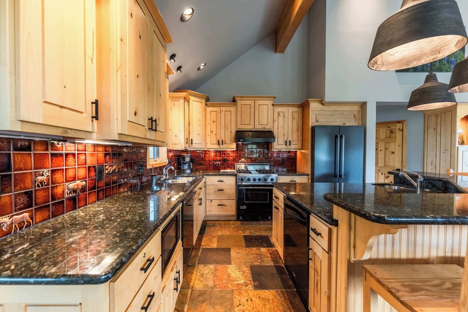 Fully stocked chef's kitchen