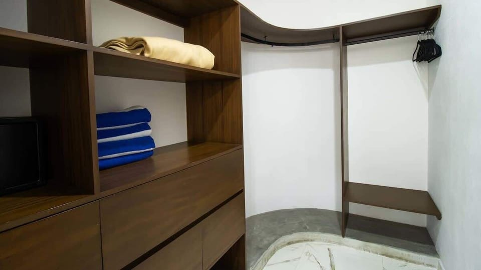 Ample closet space