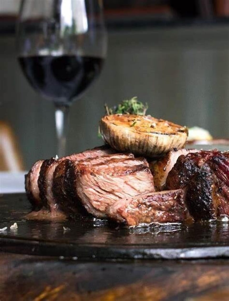 Steps to La Vaca Argentina, one of the best places for wine and meat in the city.