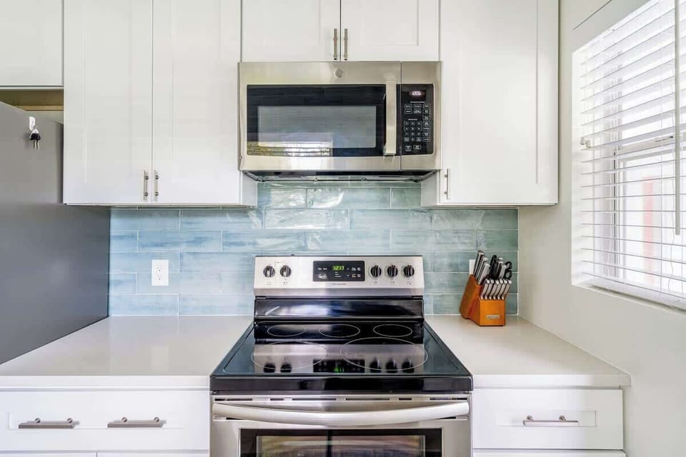 Fully stocked kitchen