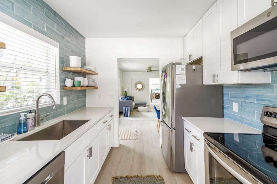 Fully stocked kitchen 