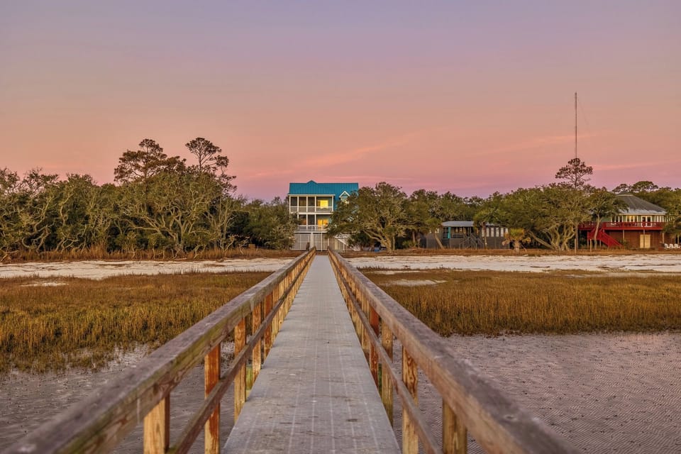 House view from private dock