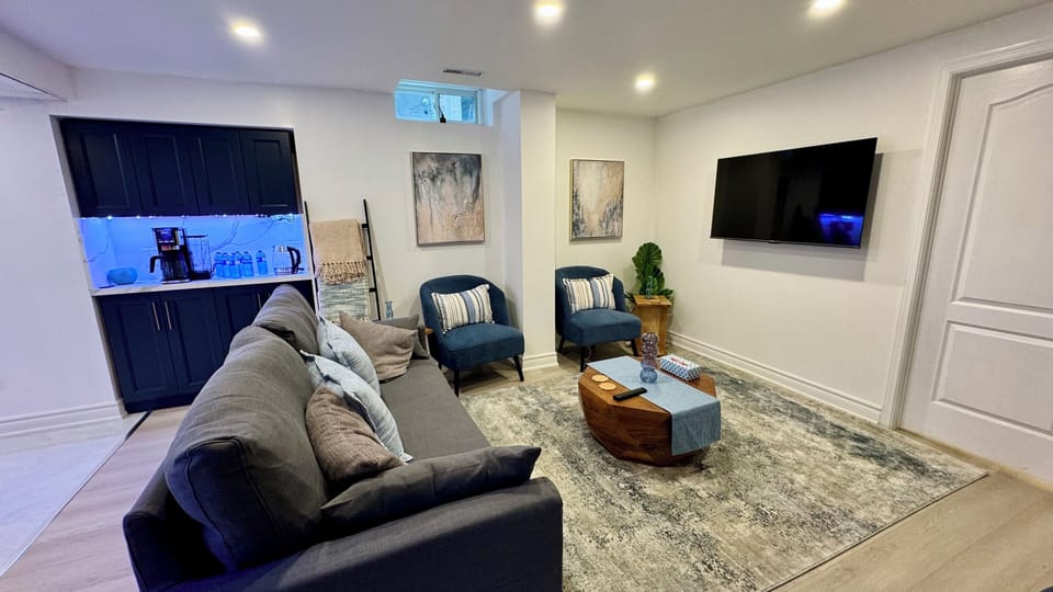 Living room with sofa bed
