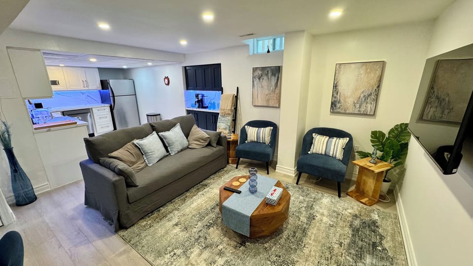 Living room with sofa bed