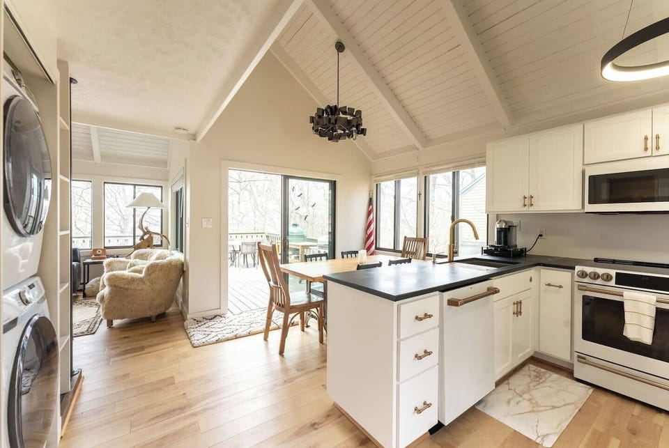 Open concept Kitchen, Dining, Living