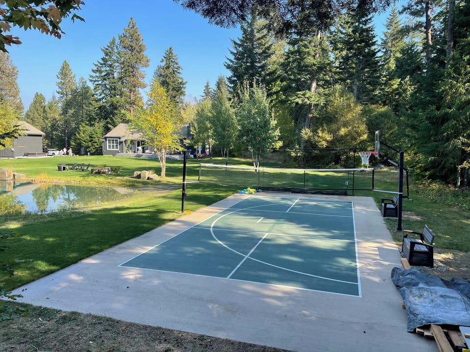 Sport Court: Pickleball, Volleyball, Basketball