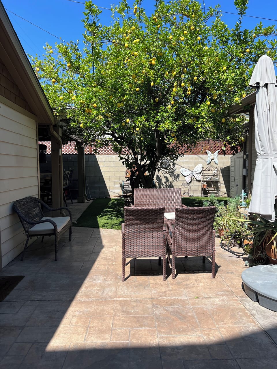 Outdoor seating area