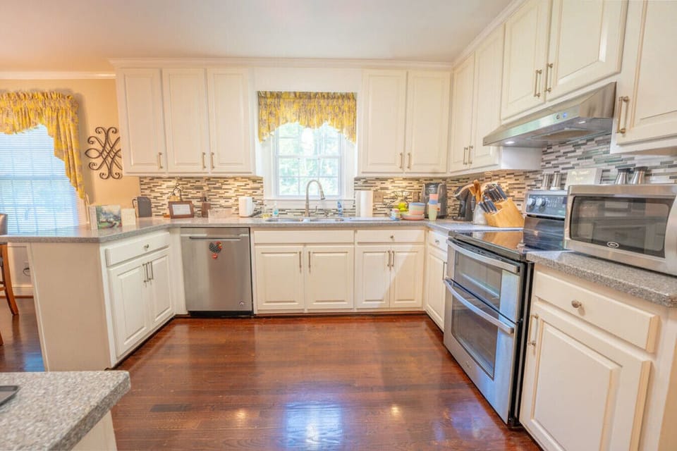 Spacious Kitchen | Stainless Steel Appliances | Open Flow to Dining & Living Areas