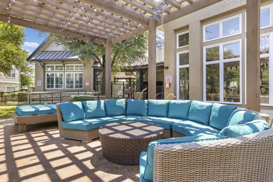 Welcoming facade of the home, showcasing beautiful architecture and a well-maintained exterior, perfect for a relaxing stay.