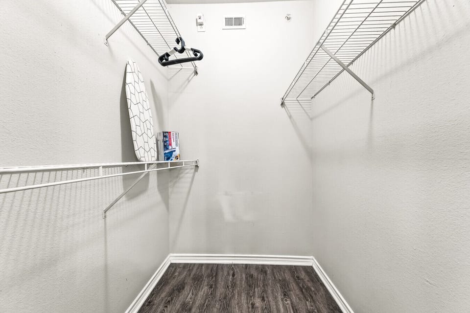 Generously-sized closet space, offering plenty of room to store your belongings, keeping the bedroom clutter-free.