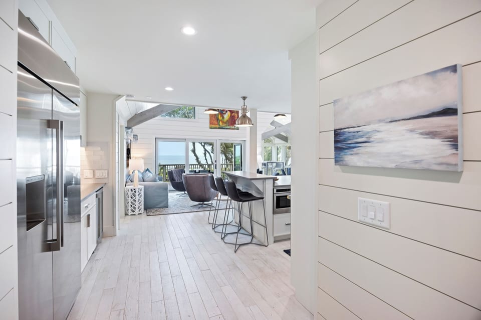Hallway to living spaces