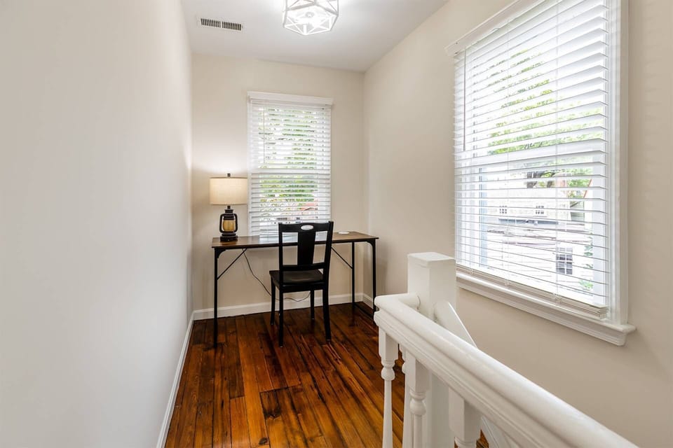 Working on vacation?  The desk space on the 3rd floor landing is the perfect place to set up shop.