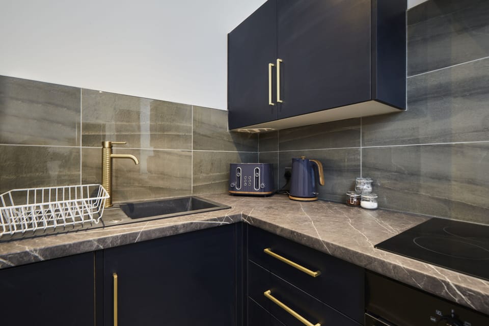 Fully equipped kitchen with everything you need for a comfortable stay.