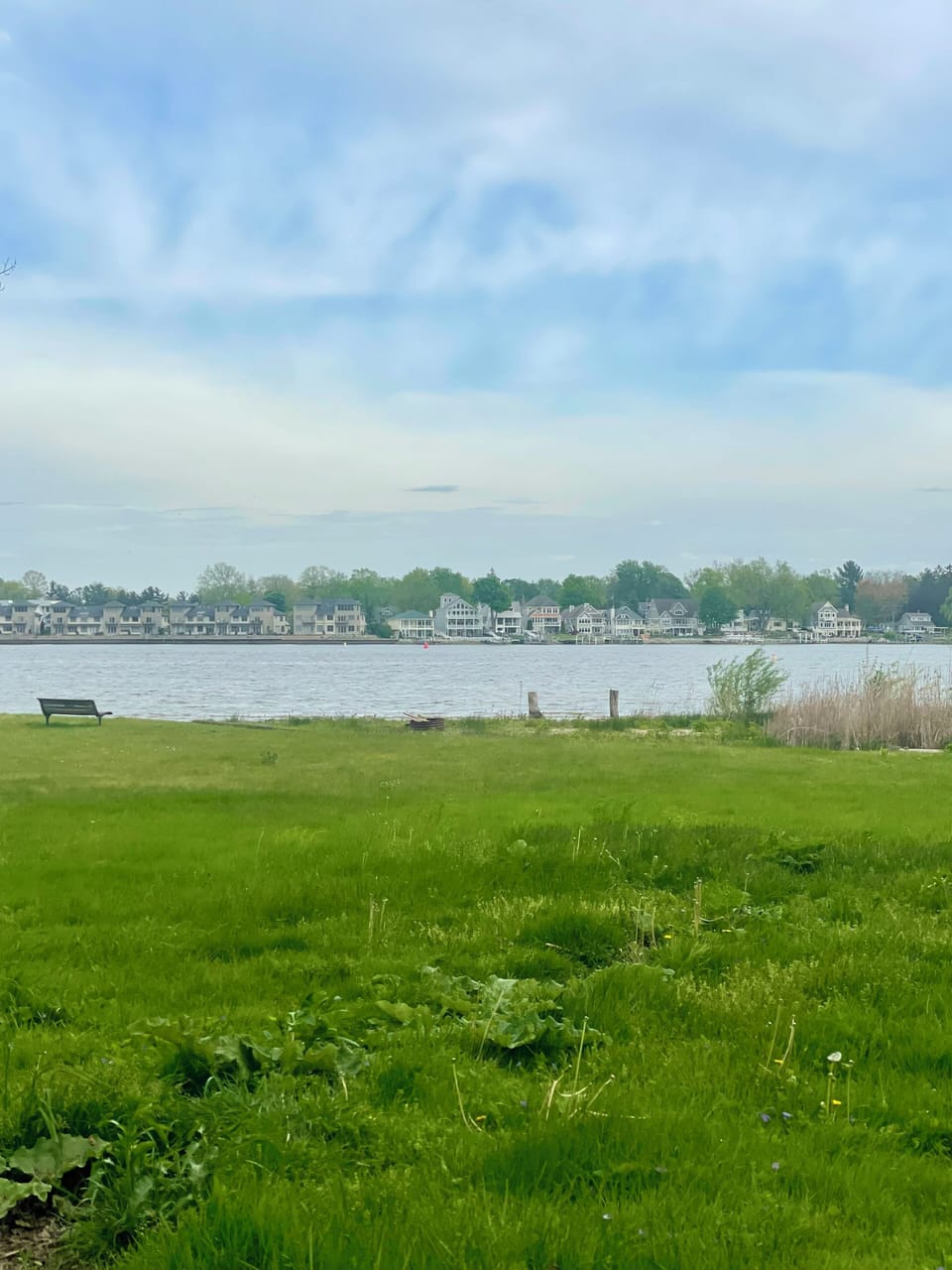 Deeded access. Some sandy beach past the grass.  Quiet shared HOA area