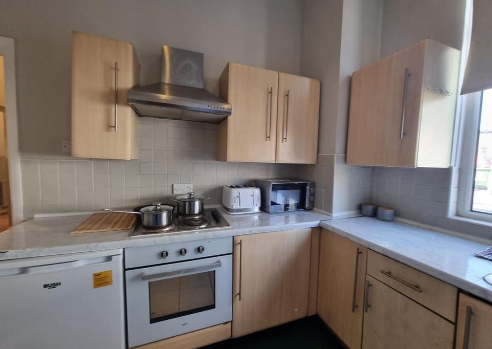 This photo represents the kitchen inside the flat