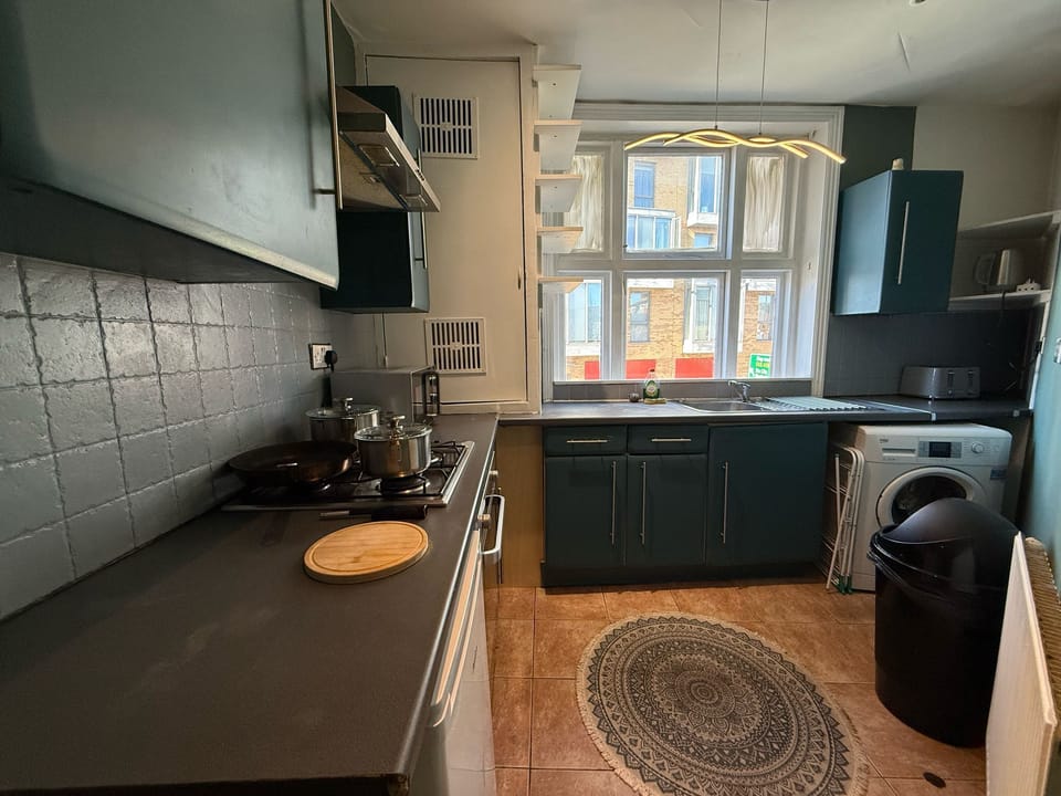 This photo represents kitchen of the flat