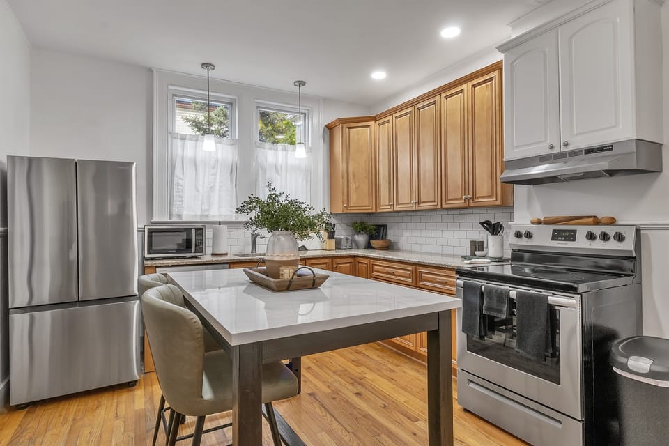 Chef's kitchen of your culinary dreams. Fully stocked with everything you need to make a meal with your travel companions