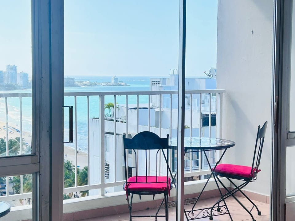 View from inside the apartment
