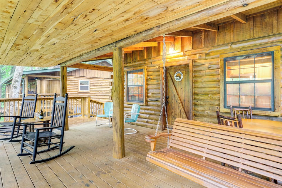Deck | River Views | Charcoal Grill | Fire Pit | Single-Story Cabin