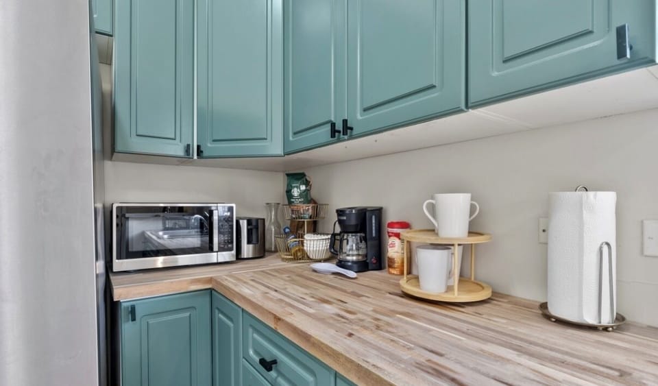 Coffee maker, microwave, toaster
