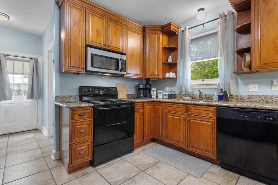 Enjoy the coffee, creamers, and sugars we leave at all of our homes for Guests. 