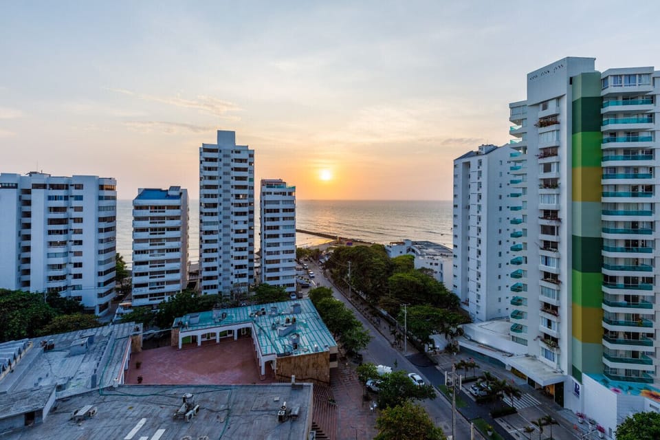 Sunset from your private balcony in your  master bedroom