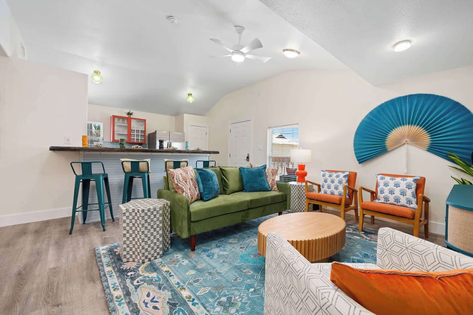 From movie nights to gourmet bites—our open living space and kitchen are designed for all your needs.