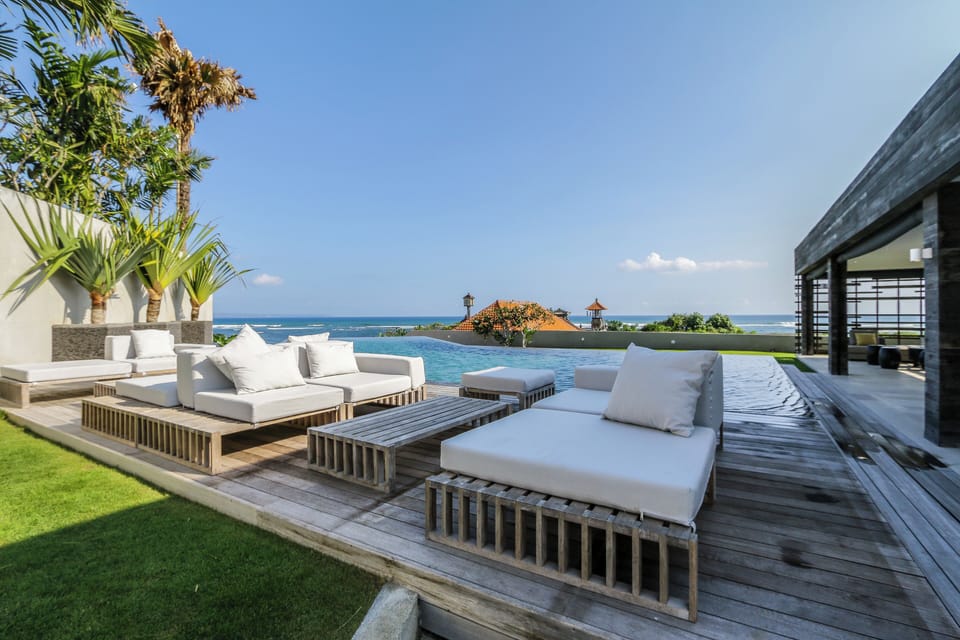A century-old Balinese temple adds a touch of authenticity to your stay.