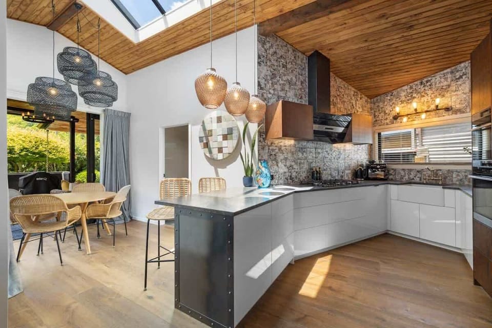 Fully equipped kitchen with complimentary condiments and all the utensils you'll need to cook a great meal.