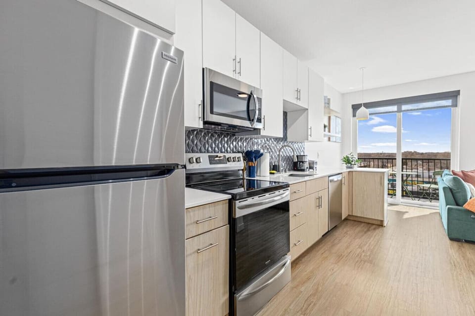As you step into the kitchen, the clean lines and functional design make you eager to start cooking your favorite dishes.