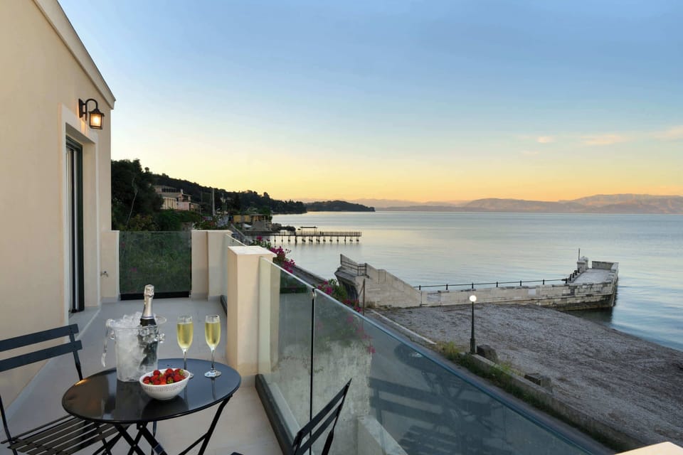 Sunset Coffee Spot – Seaside Balcony Bliss