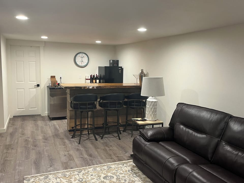 Downstairs Living area/bar