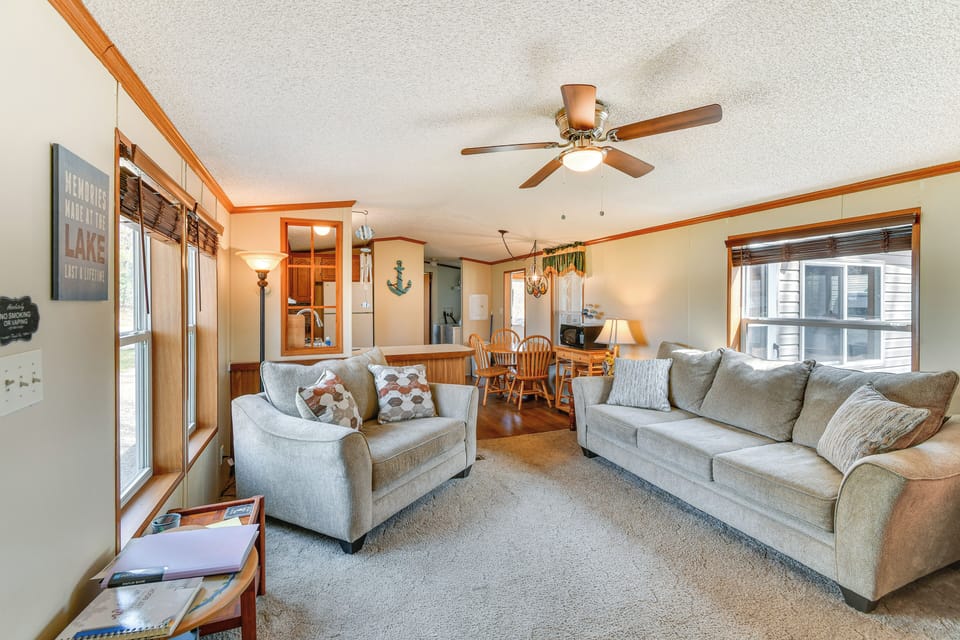 Gladwin Vacation Rental | 3BR | 2BA | Exterior Steps Required | 1,200 Sq Ft