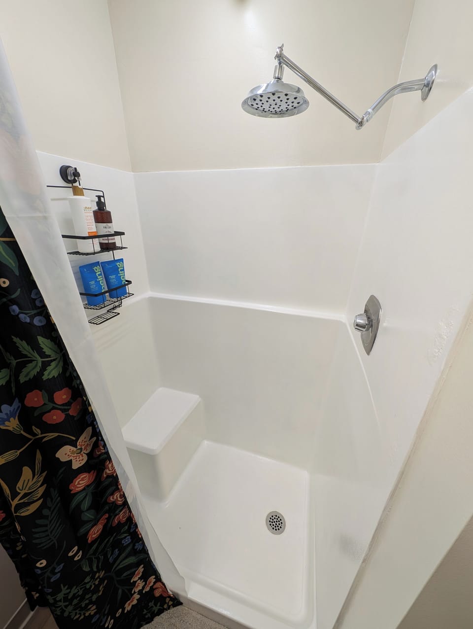 Walk-in shower in ensuite bathroom